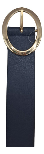 Cinturon Mujer Liso Azul Talla 34
