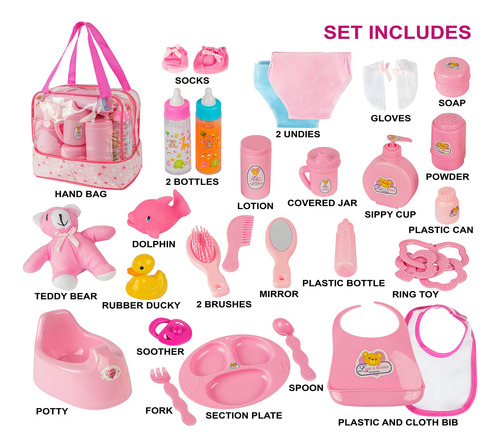 Set De Alimentación Para Muñecas Fash N Kolor My Sweet Baby