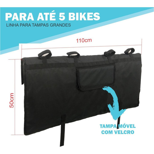 Imagem 2 de 7 de Transbike Fiat Toro Caminhonete Protetor Bike Truckpad