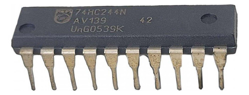 Kit 5 Unidades Ci 74hc244n Octal Buffer Line Dip20