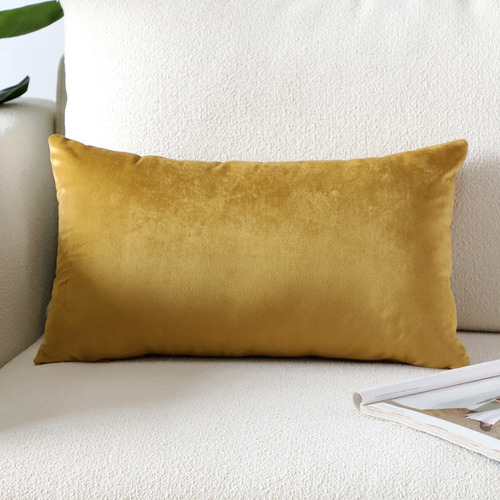 Artscope Funda Almohada Terciopelo Lujo Super Suave Cuadrada