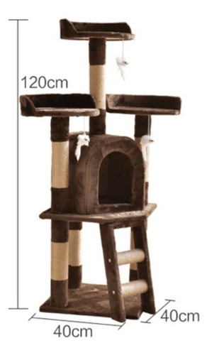 Imagen 2 de 3 de Gimnasio Para Gatos 1.20mts