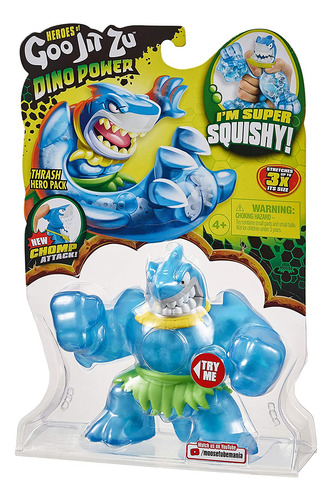 Figura De Acción Heroes Of Goo Jit Zu Dino Power Thrash Shar