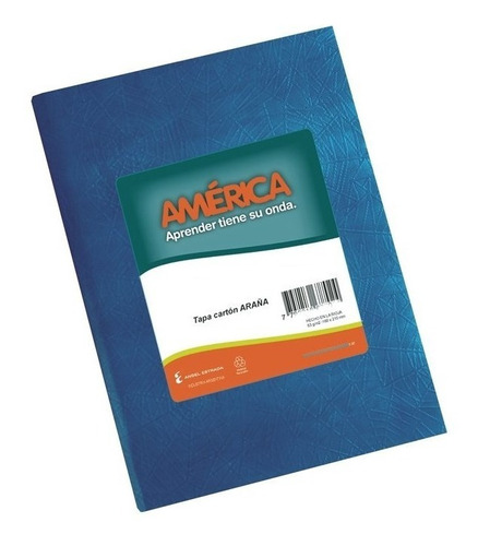 Cuaderno America Tapa Carton Dura X 42 Hojas Forrado Rayado