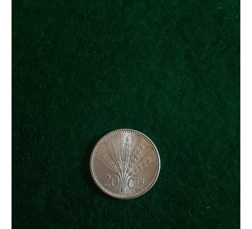 Moneda 20 Centésimos Plata Uruguay