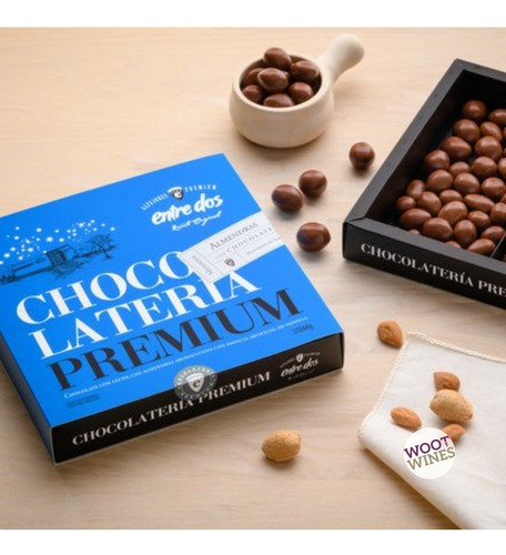 Imagen 2 de 8 de Almendras Bañadas En Chocolate Entre Dos X 80 Gr. Caba Y Gba