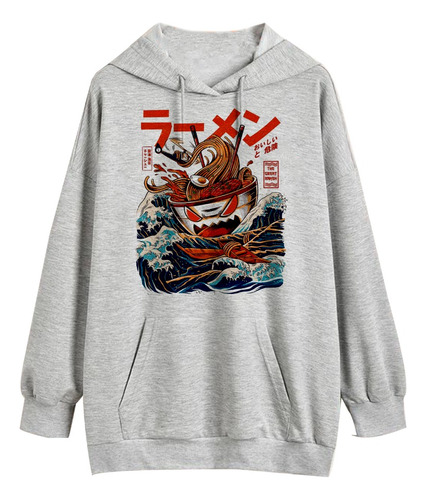 Buzo Angry Ramen Japan   Esthetic Algodon Frisa Unisex