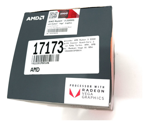 Amd Ryzen 3 2200g 3.7ghz Turbo Quad Core 6mb Radeon Vega 8 (Usado)