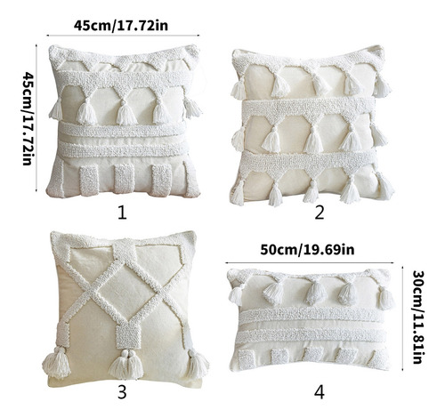 Hh Cojín Bohemio Texturizado (3 #mold) Para Funda Tejida