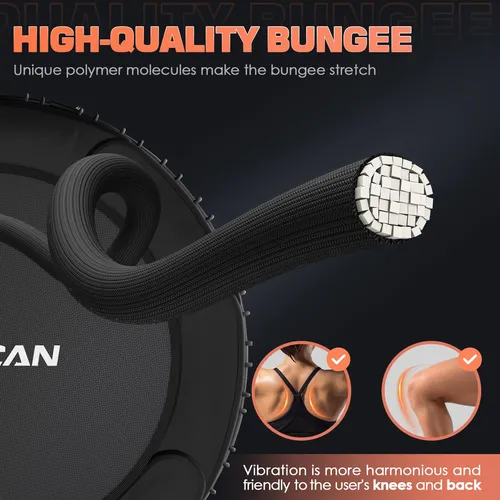 Mini Trampolín Plegable Bcan Para Ejercicio En Interiores Y