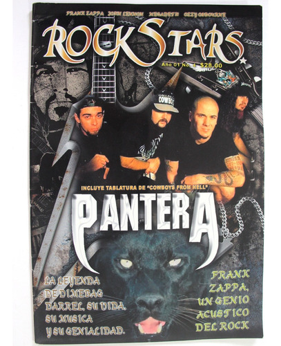 Gusanobass Revista Rockstars N4 Pantera Megadeth Posters