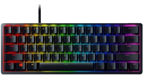 Teclado Óptico-mecânico Gamer Razer Huntsman Mini Clicky Cor de teclado Preto Idioma Inglês US