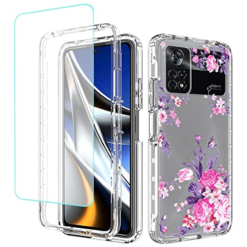 Funda Para Xiaomi Poco X4 Pro 5g Rose Flower Tpu