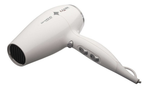 Imagen 2 de 2 de Secador De Pelo Ga.ma Italy Diamond Ceramic Blanco 220v - 240v