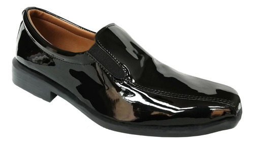 Imagen 2 de 3 de Zapatos Hombre Charol S/ Cuero Mocasin O Acordonado
