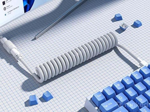 Cable Teclado Espiral Clasificado | Cable Trenzado Hecho A