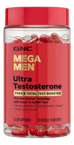 Gnc Ultra Testosterona 120 Caps - Unidad a $9108