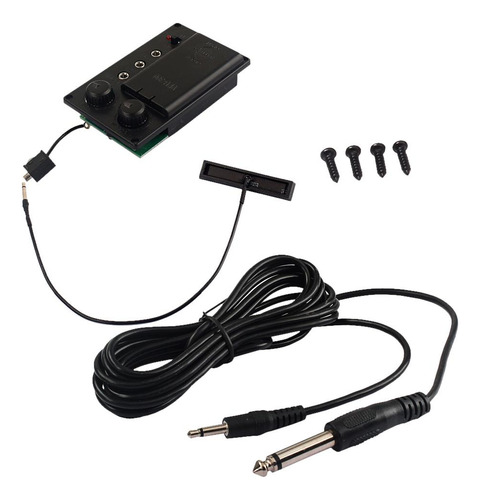 Silent Electronic Violin Eq Piezo Pickup Con Cable