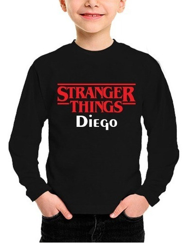 Camiseta Stranger Things Manga  Larga