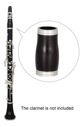 no incluye clarinete BEESCLOVER Clarinete de ébano con anillo de metal 