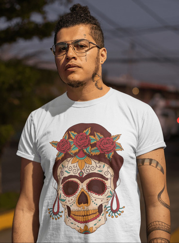 Playera Ecologica De Calavera Catrina Para Hombre