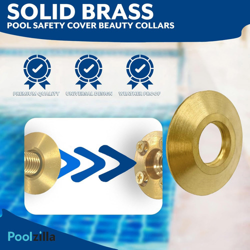 Poolzilla - Juego De 10 Anillos De Disco Para Collar De Bell