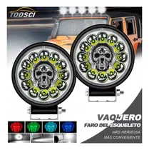 Comprar Par Faros 12 Led Redondo Auxiliares Estrobo Fija 4x4