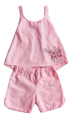 Imagen 1 de 3 de Conjunto Pijama Infantil Nene Y Nena Bebe Primavera Verano