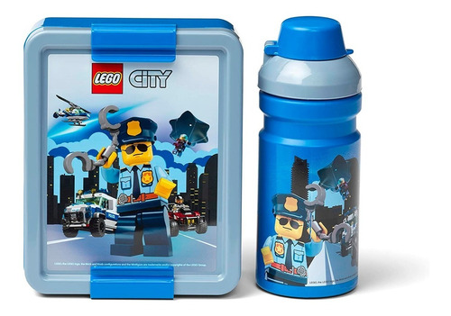 Set De Lunchera Y Botella Lego Lunch Set Vianda Infantil