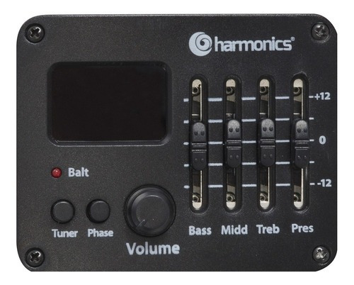 Violão Eletroacústico Folk Aço P10 Ge-30bk Preto Harmonics