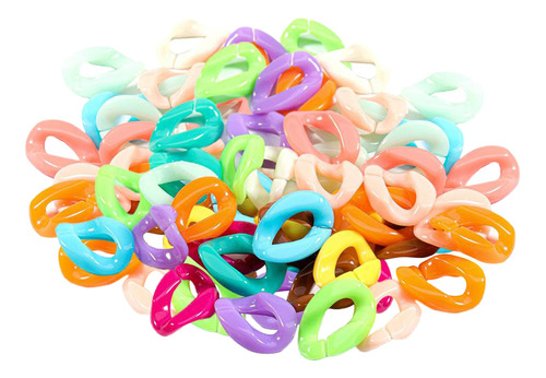 100pcs C Clips Ganchos C Eslabones De Cadena Plástico