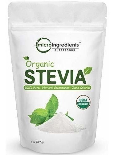 Polvo De Stevia Orgánico Puro: Porción De 8 Onzas /1418,