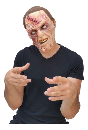 Máscara De Científico Zombie Para Hallowen Disfraz