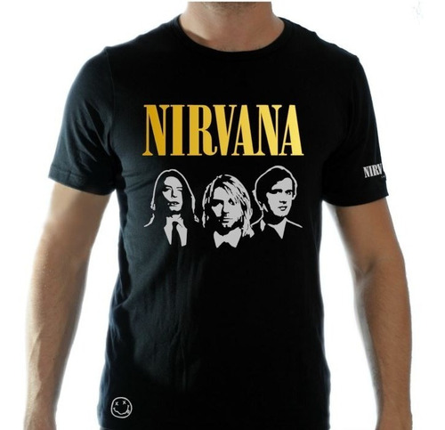 Camiseta Nirvana Bandas Música Anime Series Películas Cómics