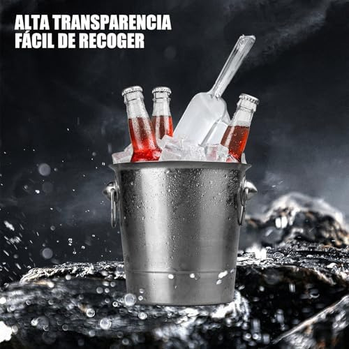 10 Pinzas De Plastico Transparente Para Servir Y 12 Cucharas