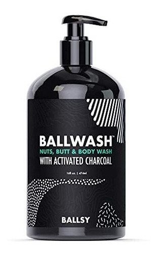 Gel Para Baño Y Ducha - Ballwash Charcoal Body Wash Para Hom