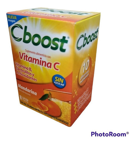 C-boost Vitamina C/ Vitamina B C/10 Sobres/ Grisi Farma Sabor Mandarina