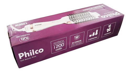 Imagem 6 de 7 de Escova Secadora Soft Beauty Rose 1200w Pec09rg Philco