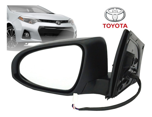 Retrovisor Izquierdo Con Luz Para Toyota Corolla 2015 A 2019