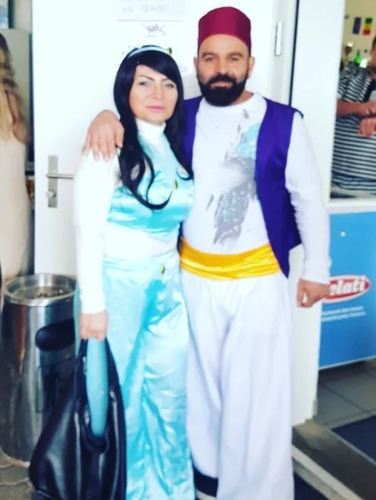 Disfraz De Aladino Y De Jazmin Para Adulto Talla M/l