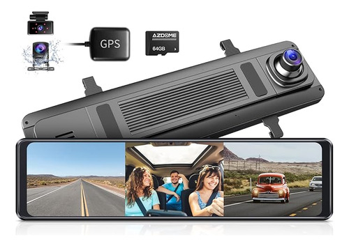 Azdome Pg16s-3ch 2k Mirror Dash Cam, 3 Canales, Pantalla Tác