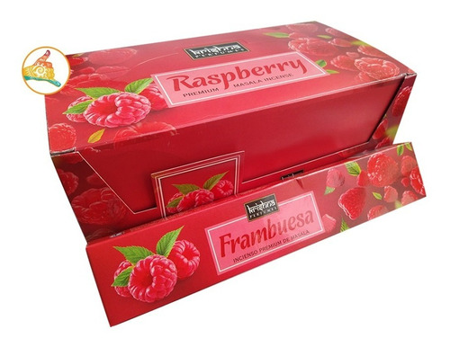 Incienso Aroma Frambuesa Caja X12 Marca Krishna