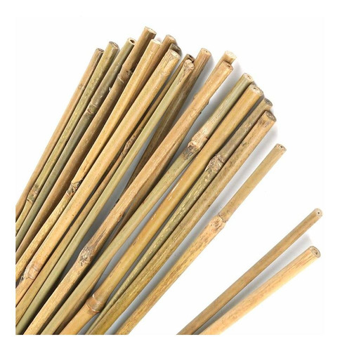 Pllieay Estacas De Bambú Gruesas Naturales De 1.33 '/16 PuLG