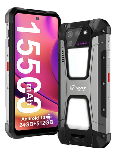 Celular Unihertz Tank 2 De 24gb 512gb Ip68 Con Proyector 155