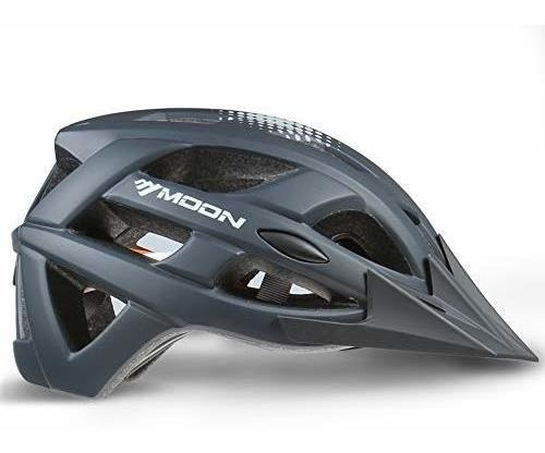 Moon - Casco De Bicicleta Para Adultos Ligero, Con Visor Co