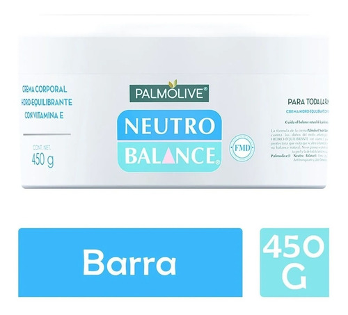 Caja Crema Neutro Balance De 450 Gr Con 12 Piezas