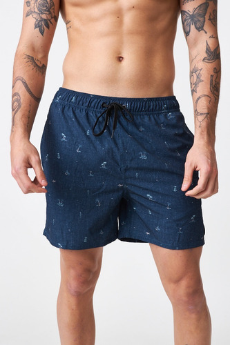 Boardshort Short Rvca Elastic Tropicalia Hombre