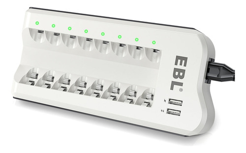 Ebl Updated 808u Cargador Baterías Recargables Aa Y Aaa Usb