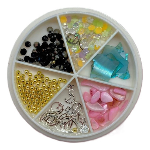 Caja Con Decoración Para Uñas Variados