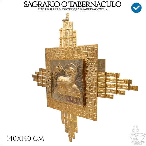 Sagrario Con Expositor De Santisimo Liturgico Caja 40x40